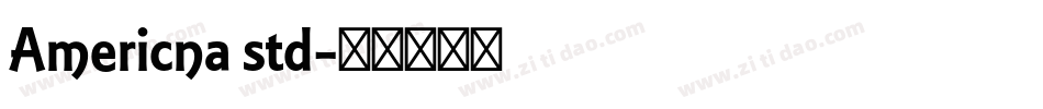 Americna std字体转换
